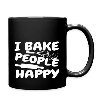 Pastry Chef Baker Baking Bakery Pastry Shop - Full Colour Mug - black - Right
