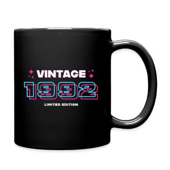 1992 Vintage Year Vintage Gift Idea Retro - Full Colour Mug - black - Right