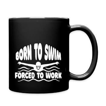 Swimming Club Woman Swimmer Swimming Swimmer - Full Colour Mug - black - Right