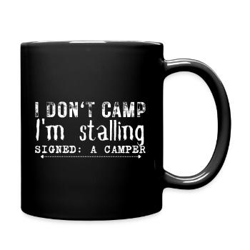 Je ne campe pas - Mug uni - noir - Droite