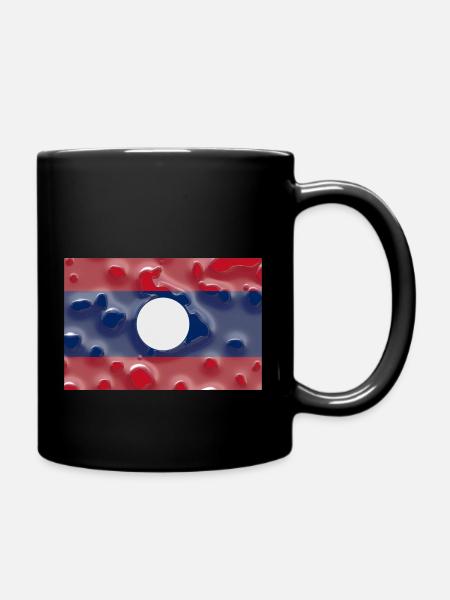 Laos - Tasse einfarbig - Schwarz