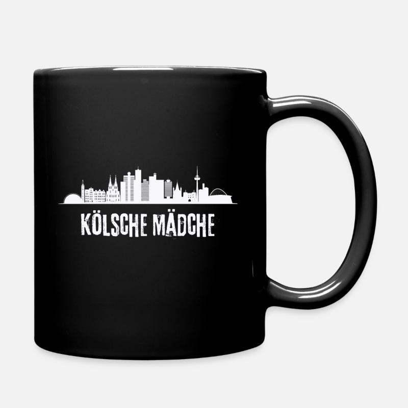 Kölsche Mädche - Tasse einfarbig - Schwarz