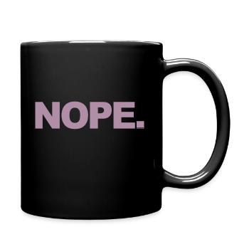 NOPE - don't be a yes-man! - Full Colour Mug - black - Right
