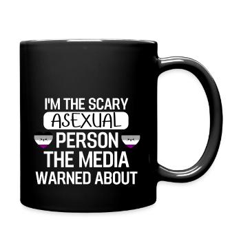 Asexuell Herz Ace Pride Geschenk LGBT Asexuell - Tasse einfarbig - Schwarz - Rechts