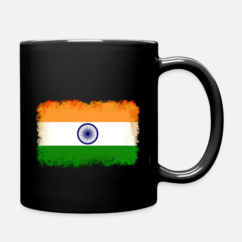 Indien - Tasse einfarbig - Schwarz