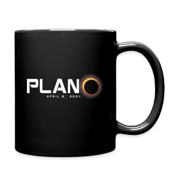 Plano Texas 2024 Sonnenfinsternis Souvenir 8. April - Tasse einfarbig - Schwarz - Rechts