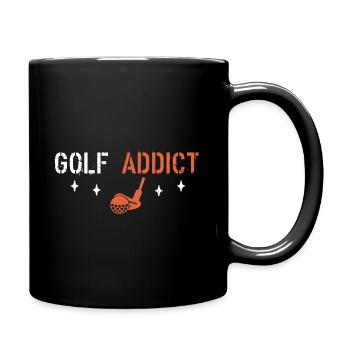 Golf addict - Full Colour Mug - black - Right