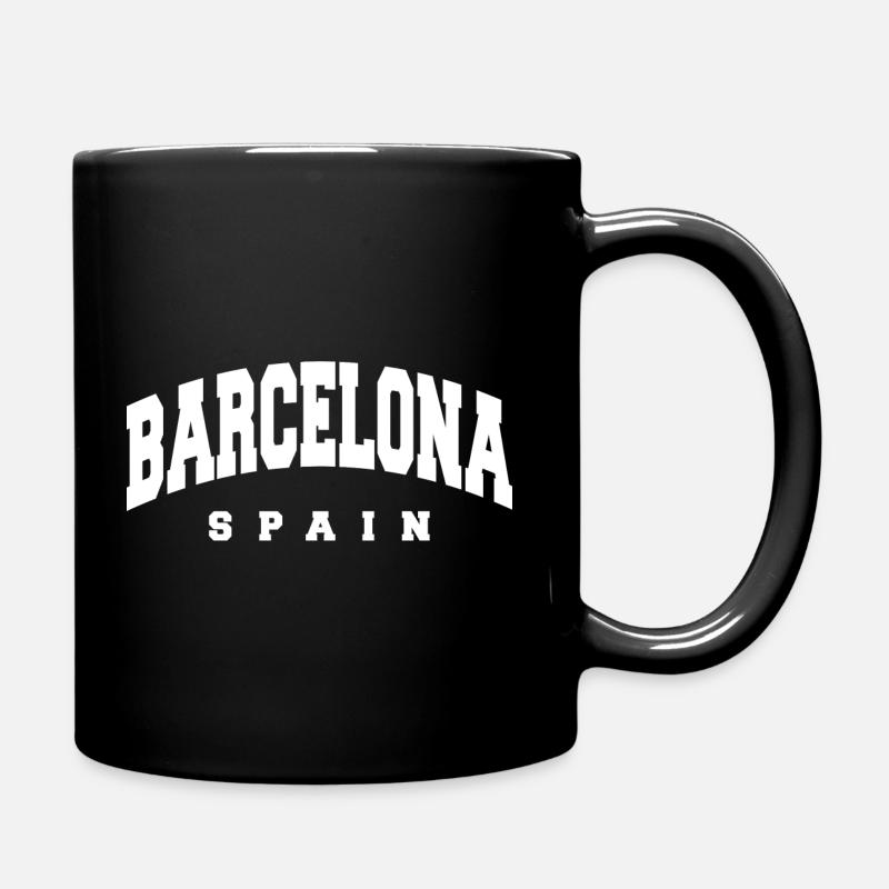 Barcelone - Mug uni - noir
