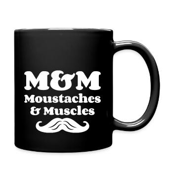 M&M (Whiskers & Muscles) - Full Colour Mug - black - Right