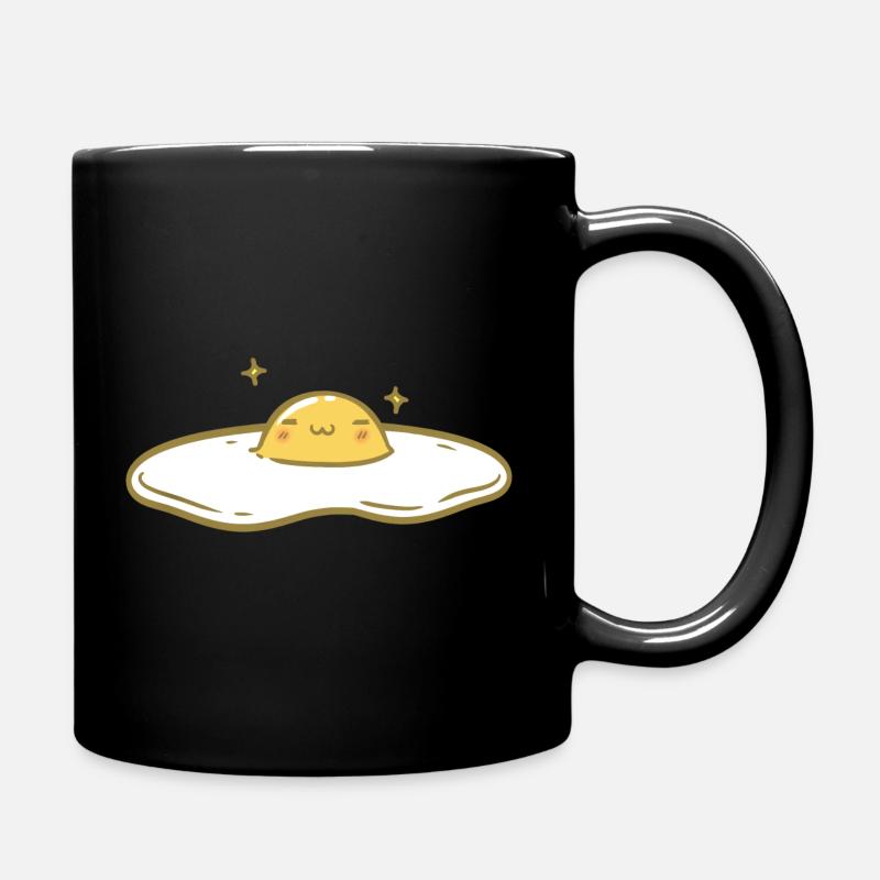 Süßes Spiegelei - Tasse einfarbig - Schwarz