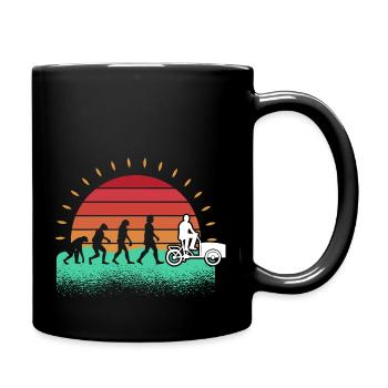 Bicycle Cargo Bike Cargo Bike - Full Colour Mug - black - Right