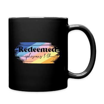 Redeemed Ephesians 1:17 - Full Colour Mug - black - Right