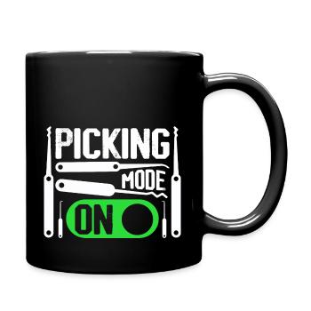Picking Mode On Locksmith Lockpicker - Tasse einfarbig - Schwarz - Rechts