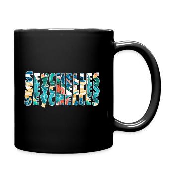 Seychelles - Tasse einfarbig - Schwarz - Rechts
