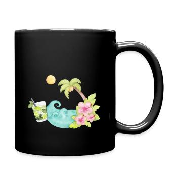 Vacances - Mug uni - noir - Droite