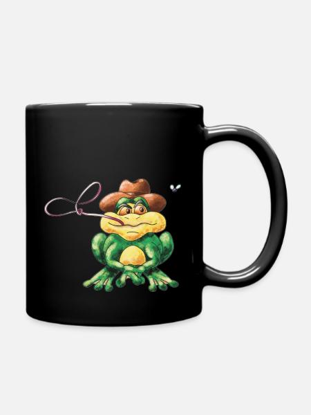 Grenouille au lasso - Mug uni - noir