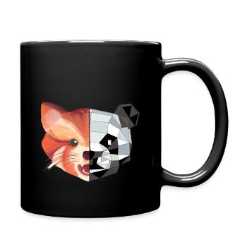 Panda 2 in 1 - Full Colour Mug - black - Right
