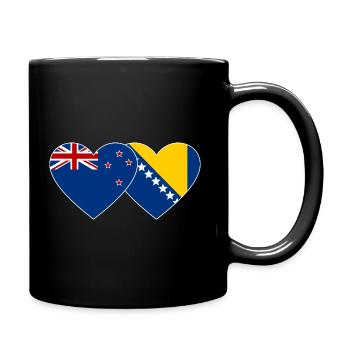 New Zealand Bosnia flag - Full Colour Mug - black - Right