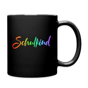 Schulkind Schrift Schriftzug Cap Mütze Snapback - Tasse einfarbig - Schwarz - Rechts