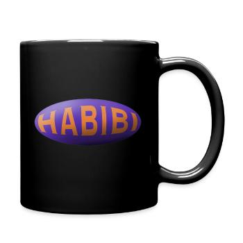 Habibi - Tasse einfarbig - Schwarz - Rechts