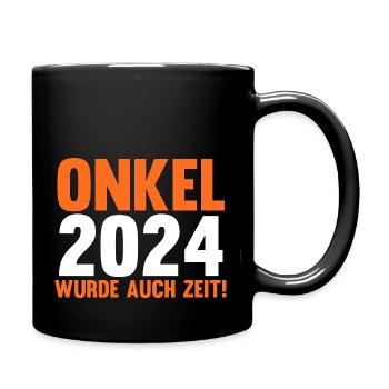 Werdender Onkel 2039 - Tasse einfarbig - Schwarz - Rechts