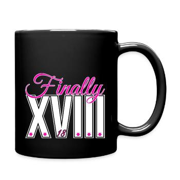 Finally XVIII 18 - Tasse einfarbig - Schwarz - Rechts