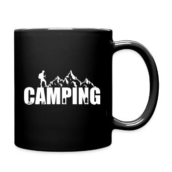 Camping - Tasse einfarbig - Schwarz - Rechts