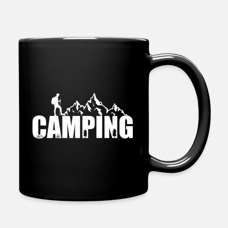 camping - Full Colour Mug - black