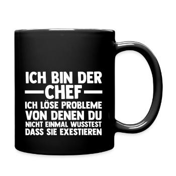 Arbeit Kollegen Büro Teamleiter Führungskraft Chef - Tasse einfarbig - Schwarz - Rechts