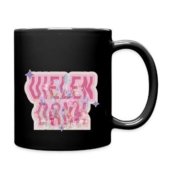 Vielen Dank für die Blumen - Tasse einfarbig - Schwarz - Rechts