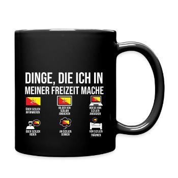 Sizilianer Sizilianisch Sizilien - Tasse einfarbig - Schwarz - Rechts