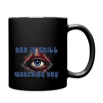 NSA still watching you - Tasse einfarbig - Schwarz - Rechts