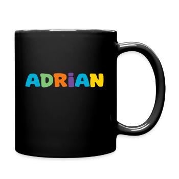 Nom - Adrian - Mug uni - noir - Droite