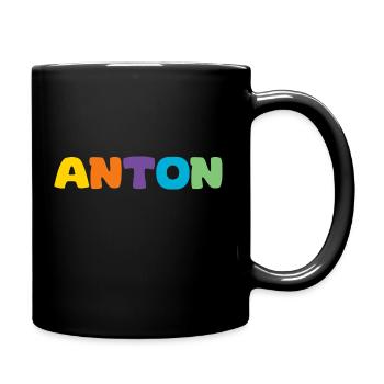 Nom - Anton - Mug uni - noir - Droite