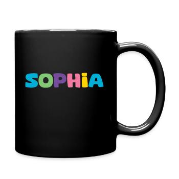 Name - Sophia - Full Colour Mug - black - Right