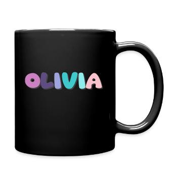 Name - Olivia - Full Colour Mug - black - Right