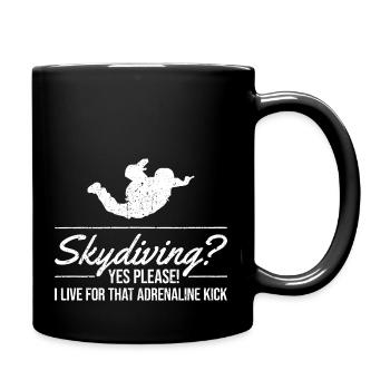 Conception de la fièvre de Sky Plunge. Cadeau d’adrénaline parfait - Mug uni - noir - Droite