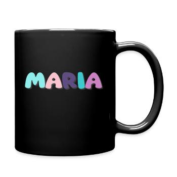Name - Maria - Tasse einfarbig - Schwarz - Rechts