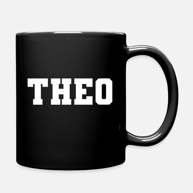 Name - Theo - Full Colour Mug - black