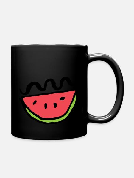 Melon frisé - Mug uni - noir