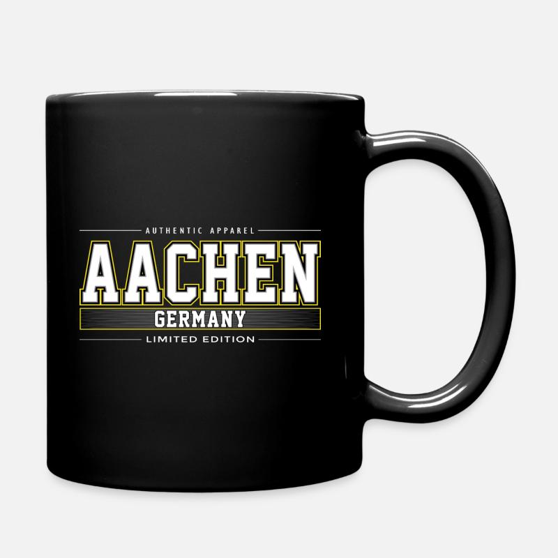 Aachen - Tasse einfarbig - Schwarz