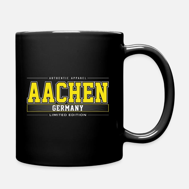 Aachen - Tasse einfarbig - Schwarz