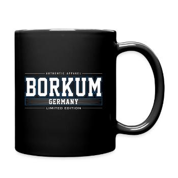Borkum - Tasse einfarbig - Schwarz - Rechts