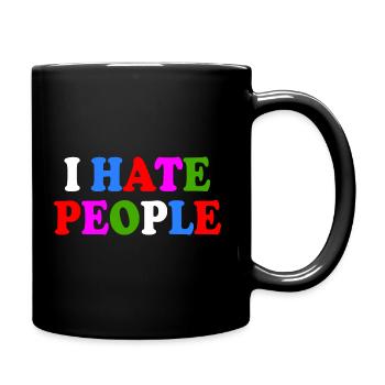 I hate people - Full Colour Mug - black - Right