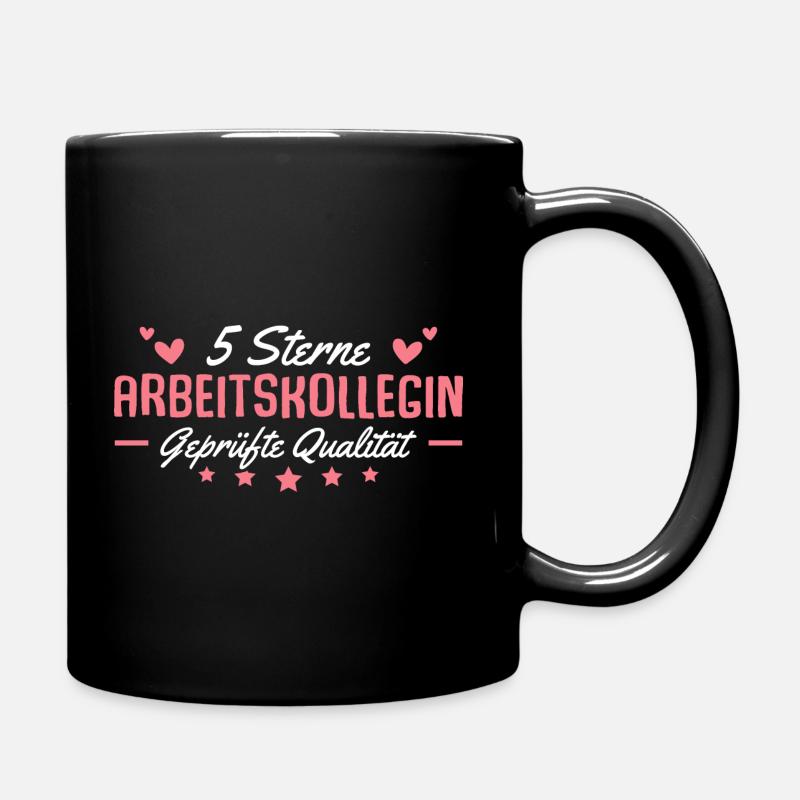 Kollegin Spruch Beste Arbeitskollegin - Tasse einfarbig - Schwarz