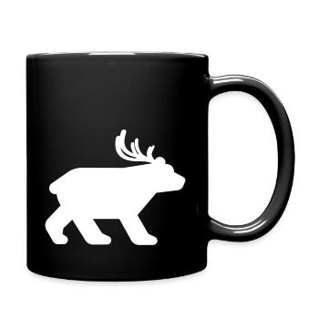 Beer - Tasse einfarbig - Schwarz - Rechts