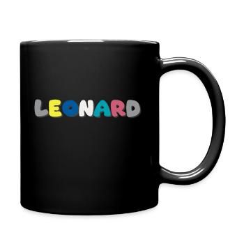 Name - Leonard - Full Colour Mug - black - Right