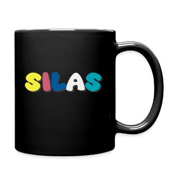 Name - Silas - Tasse einfarbig - Schwarz - Rechts