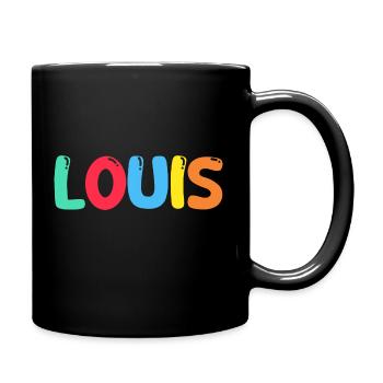 Name - Louis - Full Colour Mug - black - Right