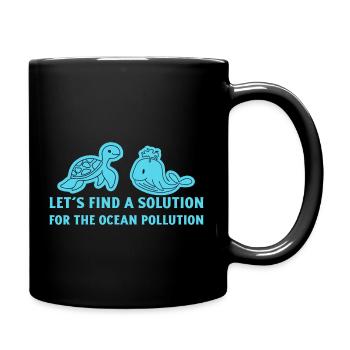 Marine Conservation - Full Colour Mug - black - Right